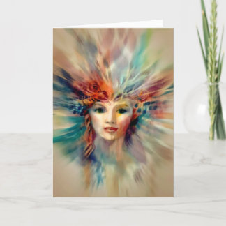 Cartão dentro de vazio de de /Priestess Cósmico de Conclu