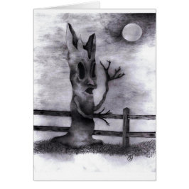 Cartão dentro de vazio "Spook Tree"