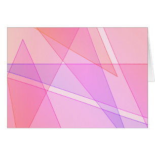 Cartão Dentro Geométrico Rosa