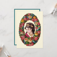 Dentro Multicolor Rosa Wreath, vitoriana