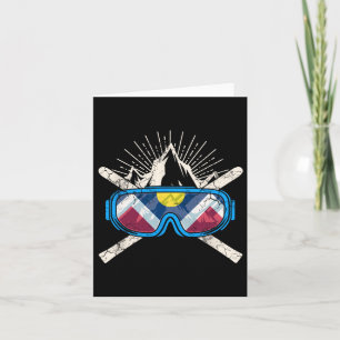 Cartão Denver Colorado Ski Skips Men Mulheres Jovens Jove