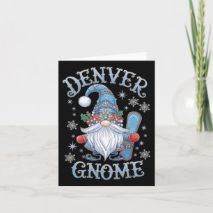 Cartão Denver Gnomo Christmas Cheer Snowboard Divertido