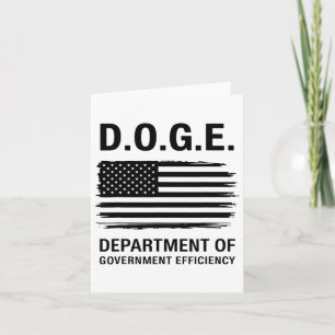 Cartão Departamento De Eficiência Governamental Doge 4 