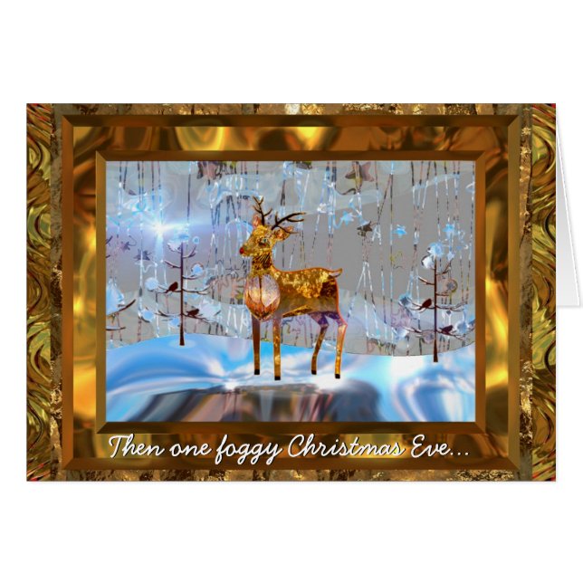 Cartão Depois, uma véspera de Natal (Frente Horizontal)