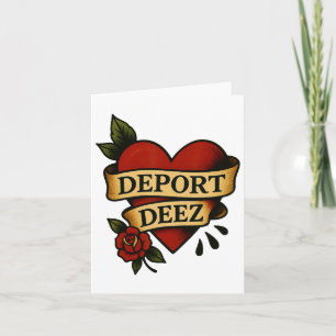 Cartão Deport Deez Ice Deportação Protesto Imigração Ca