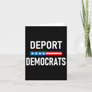 Cartão Deportar democratas