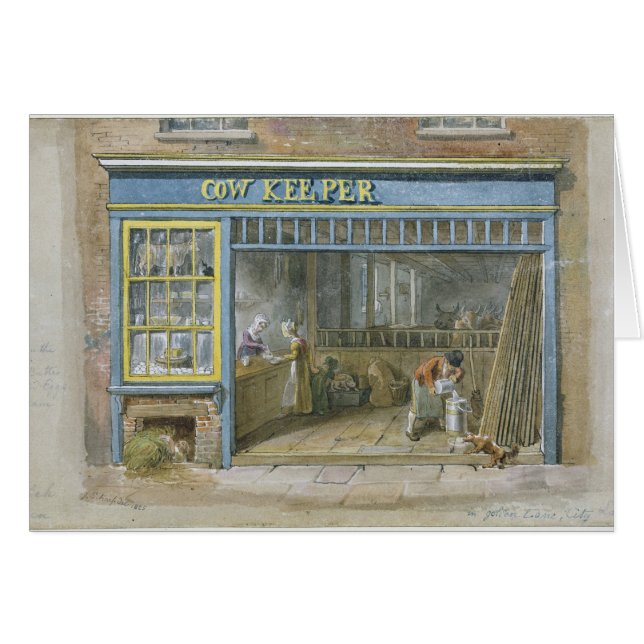 Cartão Depositário da vaca, 1825 (Frente Horizontal)