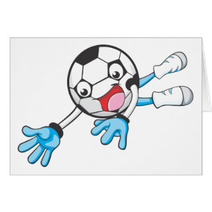 Cartão Depositário do objetivo do futebol