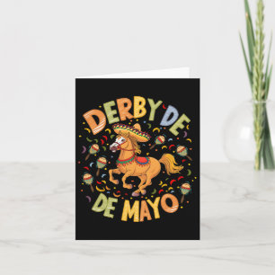 Cartão Derby De Mayo Divertido Cinco De Mayo Festa Mexica