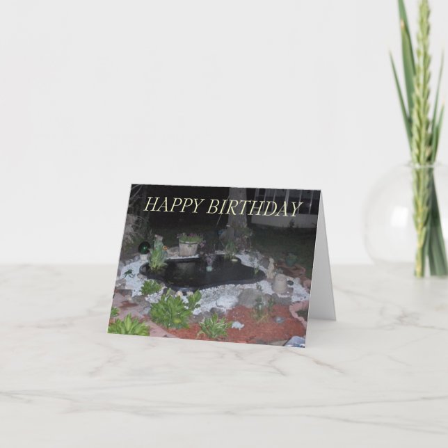 Cartão Derek pond-1, FELIZ ANIVERSARIO (Frente)