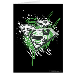 Cartão Derramares Verdes Supergirl