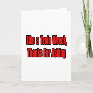 Cartão Derrame do comboio do cancer