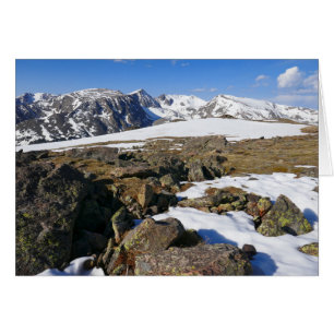 Cartão Derretimento de Neve nas Montanhas Rochosas
