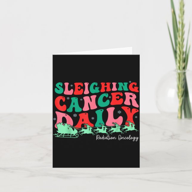 Cartão Derrotando o Câncer Diário Oncologia de Radiação N (Frente)