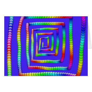 Cartão DES Funky legal das esferas do círculo de