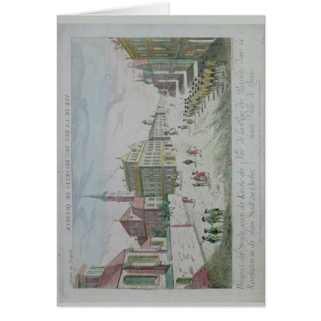 Cartão DES Recolets da rua, Quebeque (Frente)