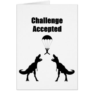 Cartão Desafio de TRex aceitado