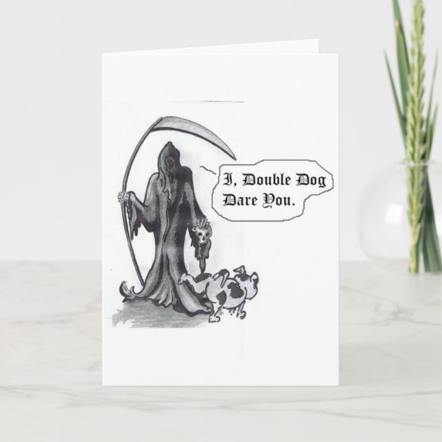 CARTÃO DESAGRADÁVEL do cão pequeno (Frente)