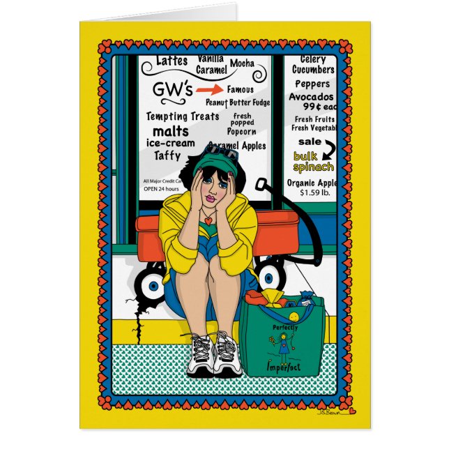 Cartão Desapareça Da Wagon_B_Greeting Card (Frente)