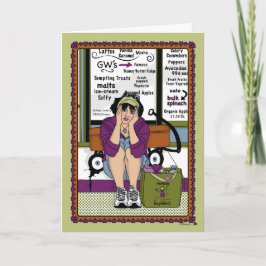 Cartão Desaparece da placa Wagon_A_Greeting