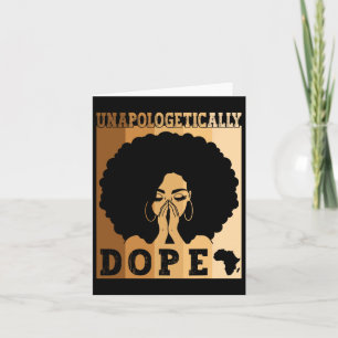 Cartão Desapologeticamente Droga Preto Afro Melanina Pret