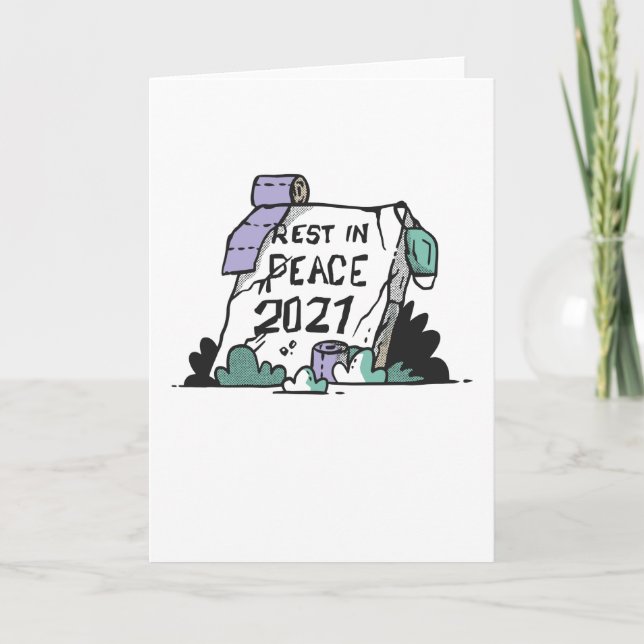 Cartão Descanse em Paz 2021 (Frente)