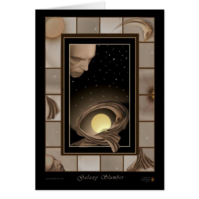 Cartão Descanso da galáxia (Frente)