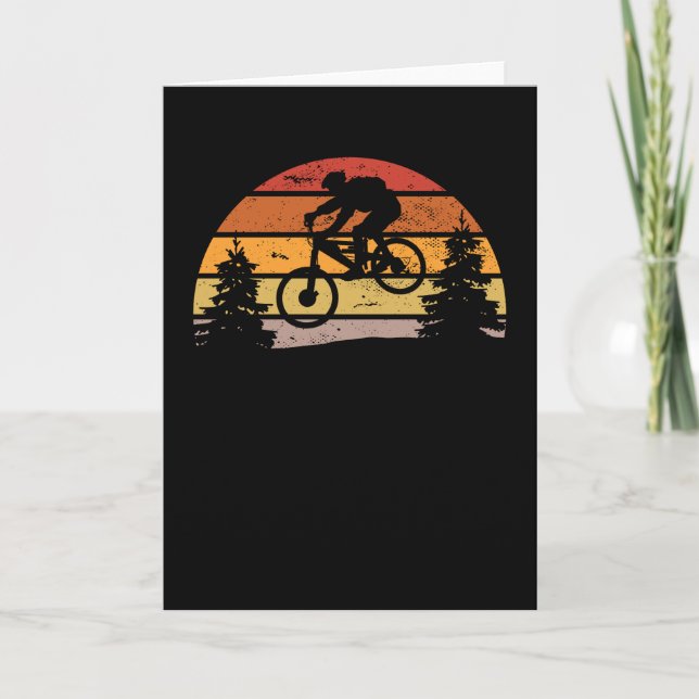 Cartão Descida Mountain Biker ET MTB Engraçado Presente (Frente)