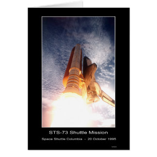 Cartão Descolagem de Colômbia do vaivém espacial - STS-73