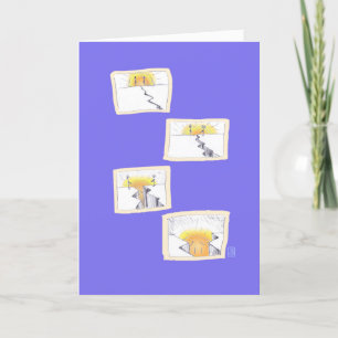 Cartão Desconexão Emocional no Relacionamento Azul