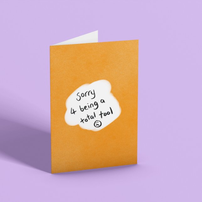 Cartão Desculpe (Criador carregado)