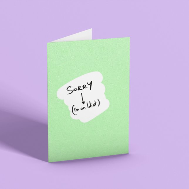 Cartão Desculpe (Criador carregado)