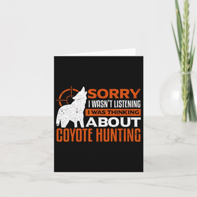 Cartão Desculpe, Eu Estava Ouvindo Que Estava Pensando So (Frente)