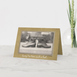 Cartão Desculpe, fui personalizado para reparo de relacio