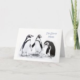 Cartão Desculpe, mamãe Card