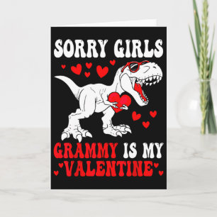 Cartão Desculpe Meninas Grammy É Meu Dinossauro Do Dia Do
