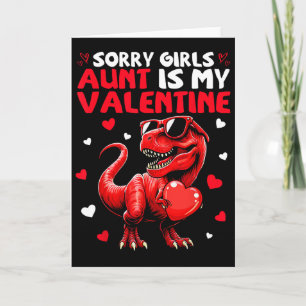 Cartão Desculpe Meninas Tia É Meu Dinossauro Do Dia Dos N