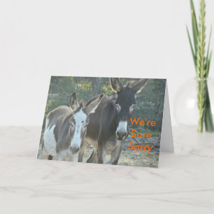 Cartão Desculpe, Mules personalizar