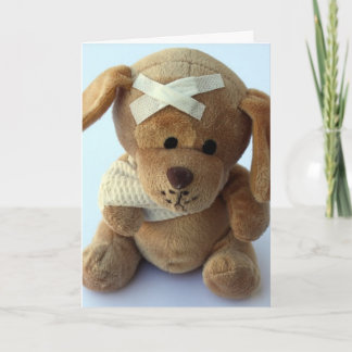 Cartão Desculpe pela sua fratura específica.