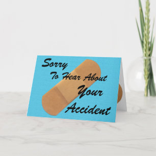Cartão Desculpe pelo seu acidente