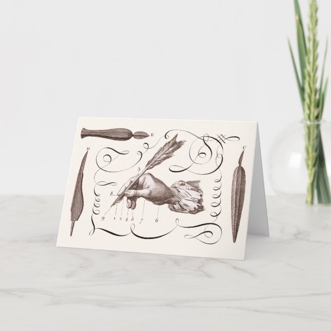 Cartão Desculpe por demorar tanto para escrever - Gravaçã (Frente)