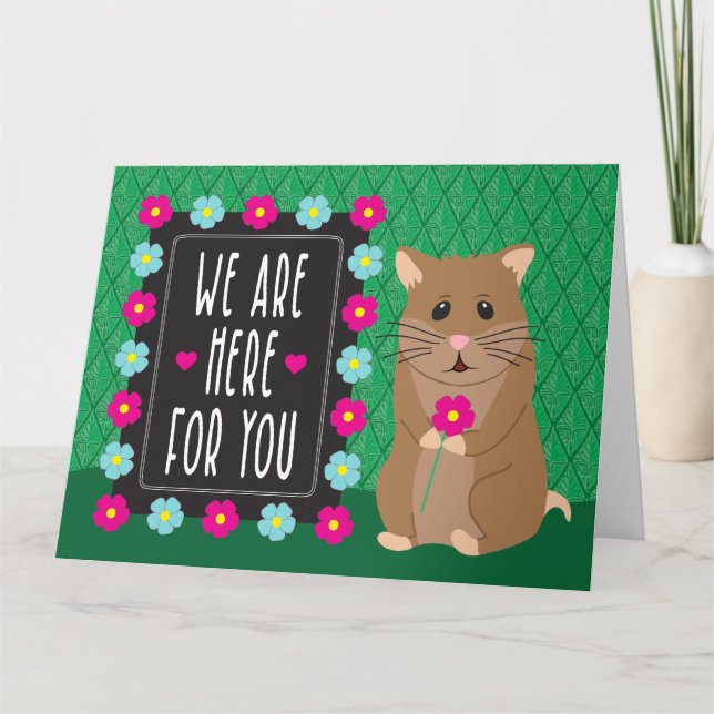 Cartão Desculpe Por Sua Perda - Hamster (Frente)