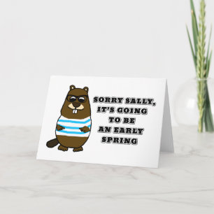 Cartão Desculpe Sally, Primavera inicial