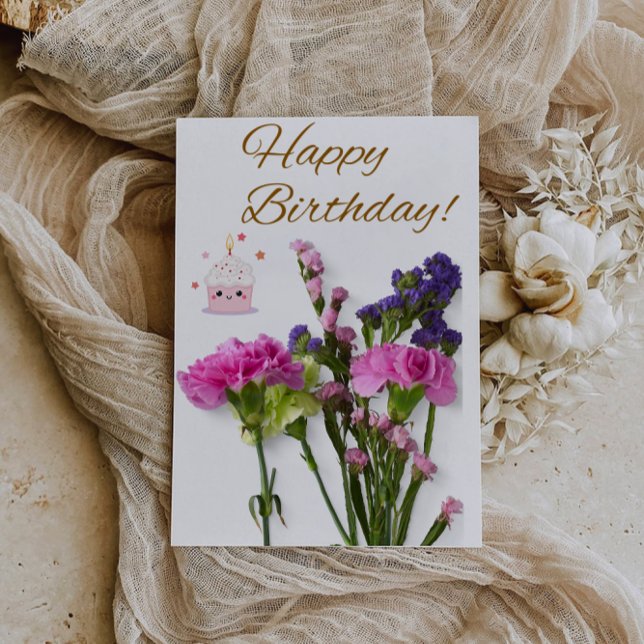 Cartão Desejando a você um Cheio do dia de alegria (Wishing You a Day Full of Joy Card)