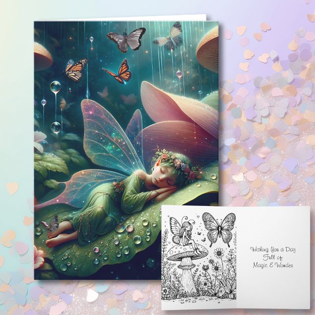 Cartão Desejando a você um cheio do dia de magia e maravi (Criador carregado)