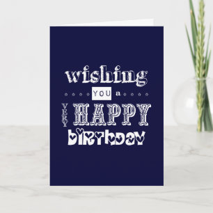 Cartão Desejando-lhe um aniversário muito feliz