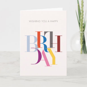 Cartão Desejando-lhe um feliz aniversário
