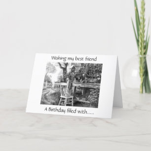 CARTÃO DESEJANDO O MEU MELHOR AMIGO ANIVERSÁRIO PREENCHID