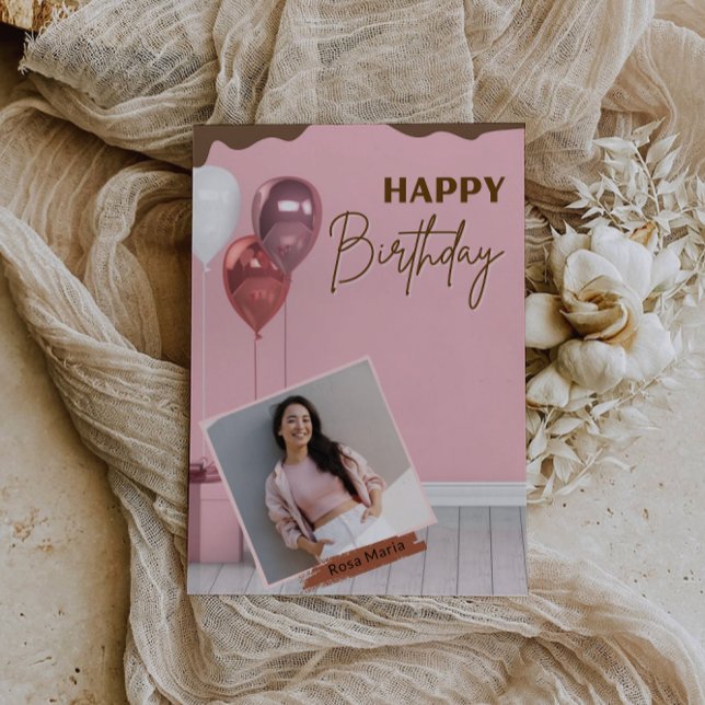 Cartão Desejando um Dia Cheio de Alegria (Wishing You a Day Full of Joy Card)