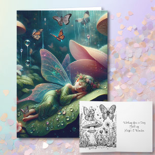 Cartão Desejando um Dia Cheio de Magia e Maravilha